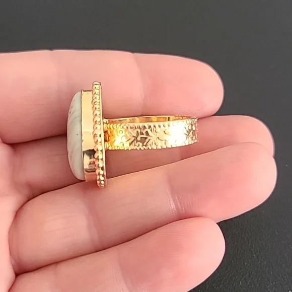 Serpentine Brass Ring - Picture 2 of 4